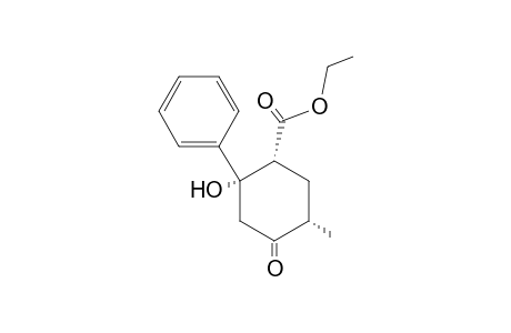 (1R,2S,5S)-2-Hydroxy-5-methyl-4-oxo-2-phenyl-cyclohexanecarboxylic acid ethyl ester