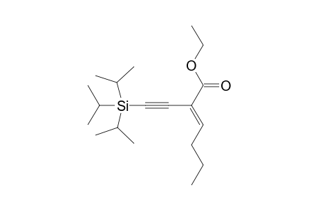 (E)-Ethyl 2-[(triisopropylsilyl)ethynyl]hex-2-enoate
