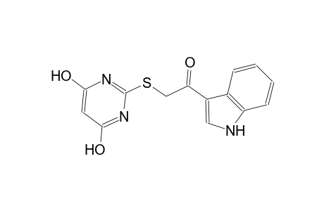 2-[(4,6-dihydroxy-2-pyrimidinyl)sulfanyl]-1-(1H-indol-3-yl)ethanone