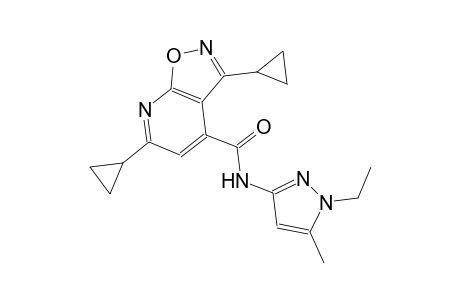 isoxazolo[5,4-b]pyridine-4-carboxamide, 3,6-dicyclopropyl-N-(1-ethyl-5-methyl-1H-pyrazol-3-yl)-