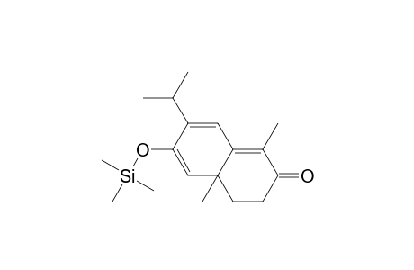 2(3H)-Naphthalenone, 4,4a-dihydro-1,4a-dimethyl-7-(1-methylethyl)-6-[(trimethylsilyl)oxy]- , (.+-.)-