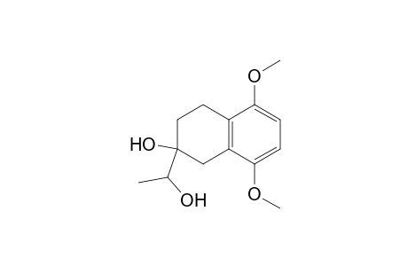 (+-)-5,8-Dimethoxy-2-hydroxy-2-(1'-hydroxyethyl)-1,2,3,4-tetrahydronaphthalene