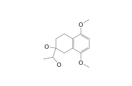 (+-)-5,8-Dimethoxy-2-hydroxy-2-(1'-hydroxyethyl)-1,2,3,4-tetrahydronaphthalene