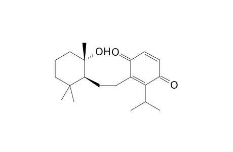 2-[2'-(2''-hydroxy-2'',6'',6''-trimethylcyclohexyl)ethyl]-3-isopropyl-p-benzoquinone