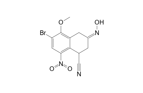 6-Bromo-3-(hydroxyimino)-5-methoxy-8-nitro-1,2,3,4-tetrahydro-1-naphthalenecarbonitrile isomer