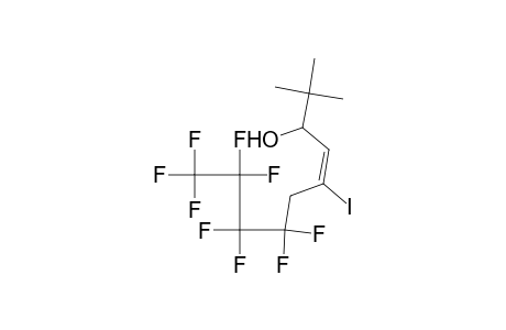 (E)-7,7,8,8,9,9,10,10,10-nonafluoro-5-iodo-2,2-dimethyl-4-decen-3-ol