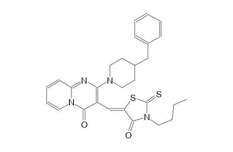 2-(4-benzyl-1-piperidinyl)-3-[(Z)-(3-butyl-4-oxo-2-thioxo-1,3-thiazolidin-5-ylidene)methyl]-4H-pyrido[1,2-a]pyrimidin-4-one
