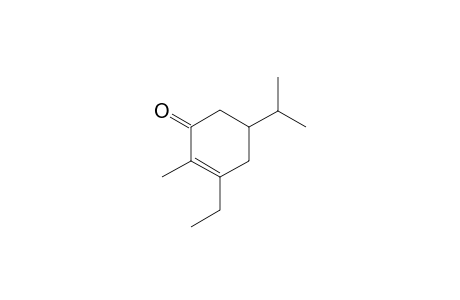 3-ethyl-5-isopropyl-2-methylcyclohex-2-en-1-one