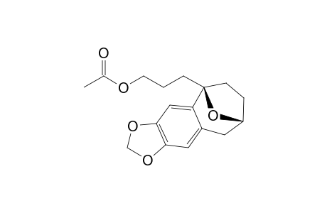 2,3-(Methylenedioxy)-6,9-epoxy-9-(3-acetoxypropyl)-5,6,7,8-tetrahydrobenzo[a]cycloheptene