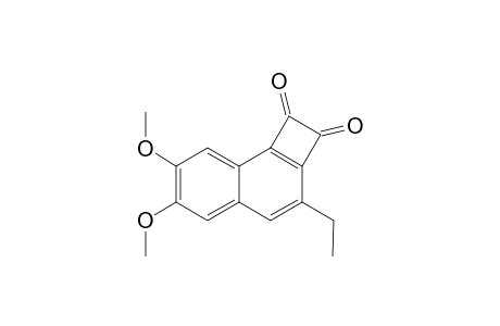 3-Ethyl-6,7-dimethoxycyclobuta[a]naphthalen-1,2-dione