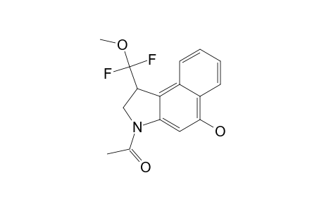 3-ACETAMIDO-1-(1,1-DIFLUORO-1-METHOXYMETHYL)-5-HYDROXY-1,2-DIHYDRO-3H-BENZO-[E]-INDOLE