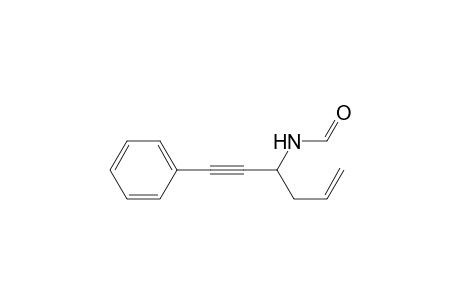 N-(1-Phenylhex-5-en-1-yn-3-yl)formamide