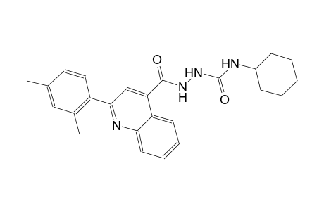 N-cyclohexyl-2-{[2-(2,4-dimethylphenyl)-4-quinolinyl]carbonyl}hydrazinecarboxamide