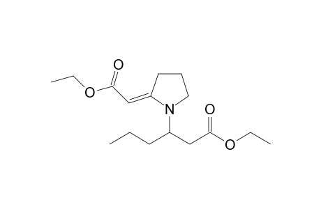 3-[(2E)-2-(2-ethoxy-2-keto-ethylidene)pyrrolidino]hexanoic acid ethyl ester