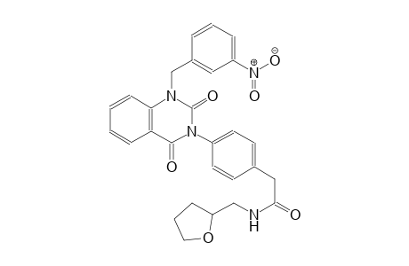 2-[4-(1-(3-nitrobenzyl)-2,4-dioxo-1,4-dihydro-3(2H)-quinazolinyl)phenyl]-N-(tetrahydro-2-furanylmethyl)acetamide