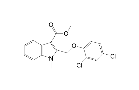 2-[(2,4-dichlorophenoxy)methyl]-1-methylindole-3-carboxylic acid, methyl ester