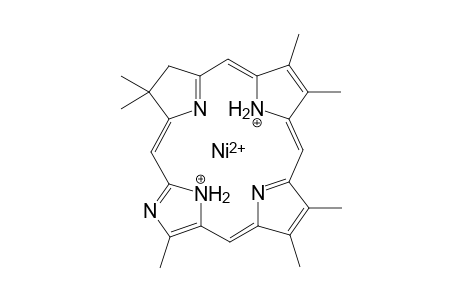 (2,3-Dihydro-2,2,7,8,12,13,17-heptamethyl-18-azaporphyrinato)nickel(II)