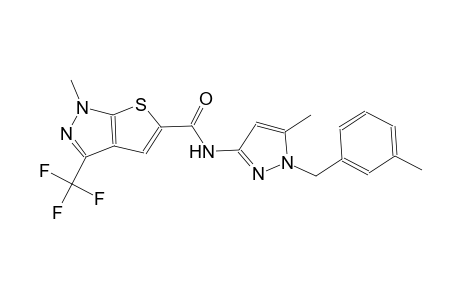 1H-thieno[2,3-c]pyrazole-5-carboxamide, 1-methyl-N-[5-methyl-1-[(3-methylphenyl)methyl]-1H-pyrazol-3-yl]-3-(trifluoromethyl)-