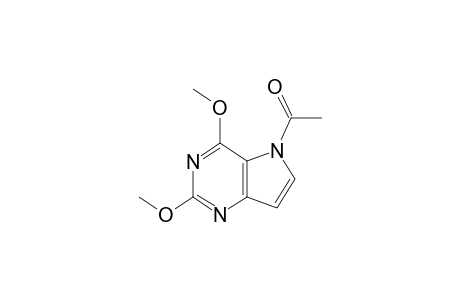 1-(2,4-dimethoxypyrrolo[2,3-e]pyrimidin-5-yl)ethanone