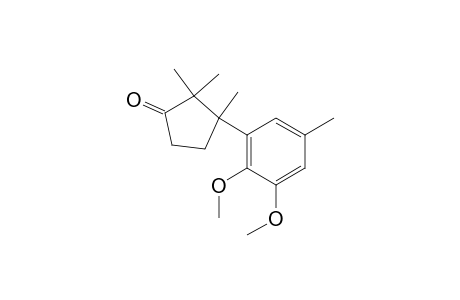 3-(2,3-Dimethoxy-5-methylphenyl)-2,2,3-trimethylcyclopentanone