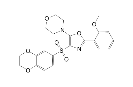 morpholine, 4-[4-[(2,3-dihydro-1,4-benzodioxin-6-yl)sulfonyl]-2-(2-methoxyphenyl)-5-oxazolyl]-