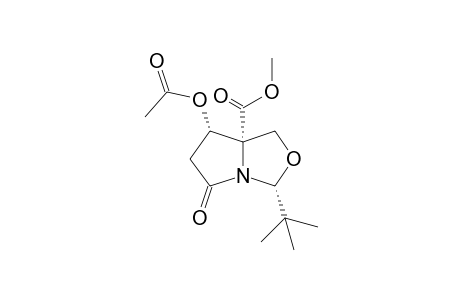 (3R,7S,7aR)-7-acetoxy-3-tert-butyl-5-keto-1,3,6,7-tetrahydropyrrolo[1,2-c]oxazole-7a-carboxylic acid methyl ester