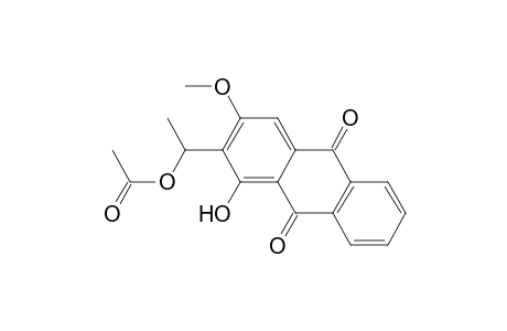 1-(1-hydroxy-3-methoxy-9,10-dioxo-2-anthryl)ethyl acetate