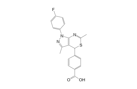 benzoic acid, 4-[1-(4-fluorophenyl)-1,4-dihydro-3,6-dimethylpyrazolo[3,4-d][1,3]thiazin-4-yl]-