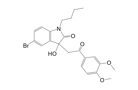 2H-indol-2-one, 5-bromo-1-butyl-3-[2-(3,4-dimethoxyphenyl)-2-oxoethyl]-1,3-dihydro-3-hydroxy-