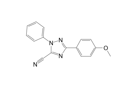 1-Phenyl-3-(p-methoxyphenyl)-5-cyano-1,2,4-triazole