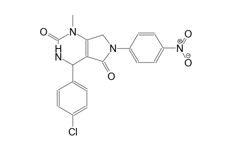 1H-pyrrolo[3,4-d]pyrimidine-2,5-dione, 4-(4-chlorophenyl)-3,4,6,7-tetrahydro-1-methyl-6-(4-nitrophenyl)-