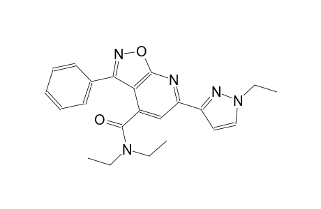 isoxazolo[5,4-b]pyridine-4-carboxamide, N,N-diethyl-6-(1-ethyl-1H-pyrazol-3-yl)-3-phenyl-
