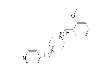 1-(2-methoxybenzyl)-4-(4-pyridinylmethyl)piperazinediium