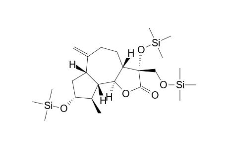 Azuleno[4,5-b]furan-2(3H)-one, decahydro-9-methyl-6-methylene-3,8-bis[(trimethylsilyl)oxy]-3-[[(trimethylsilyl)oxy]methyl]-, [3R-(3.alpha.,3a.alpha.,6a.alpha.,8.beta.,9.alpha.,9a.alpha.,9b.beta.)]-