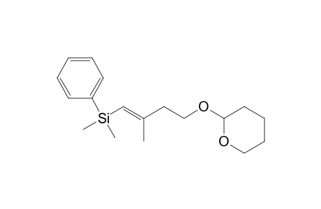 Dimethyl-[(E)-2-methyl-4-(2-oxanyloxy)but-1-enyl]-phenylsilane