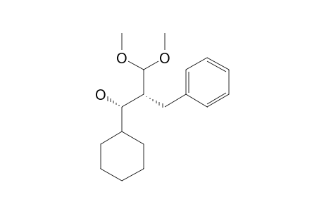 SYN-(1R*,2S*)-2-BENZYL-1-CYCLOHEXYL-3,3-DIMETHOXY-1-PROPANOL