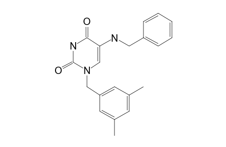 5-(Benzylamino)-1-[(3,5-dimethylphenyl)methyl]-3H-pyrimidine-2,4-dione