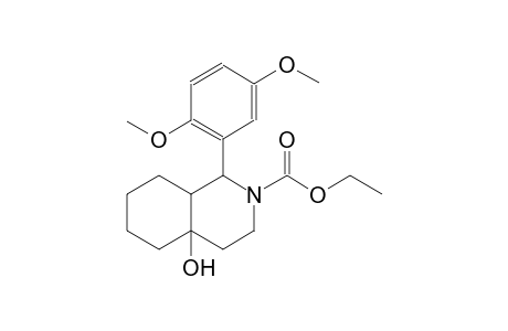 ethyl 1-(2,5-dimethoxyphenyl)-4a-hydroxyoctahydro-2(1H)-isoquinolinecarboxylate