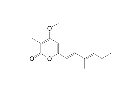 4-methoxy-3-methyl-6-[(1E,3E)-3-methylhexa-1,3-dienyl]pyran-2-one