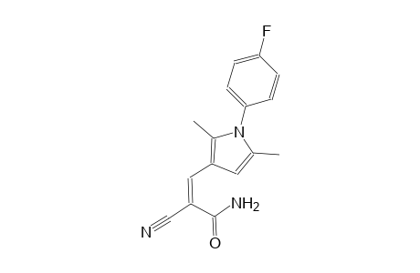 (2Z)-2-cyano-3-[1-(4-fluorophenyl)-2,5-dimethyl-1H-pyrrol-3-yl]-2-propenamide