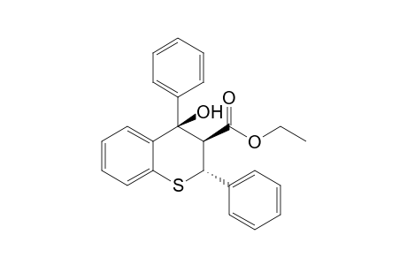 Ethyl (2R*,3S*,4R*)-4-hydroxy-2,4-diphenyl-3,4-dihydro-2H-1-benzothiopyran-3-carboxylate