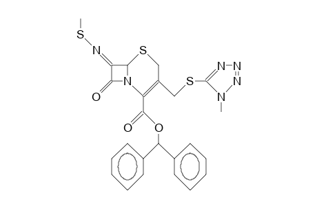 Cephalosporin-(methyl-sulfenimine) diphenylmethyl ester