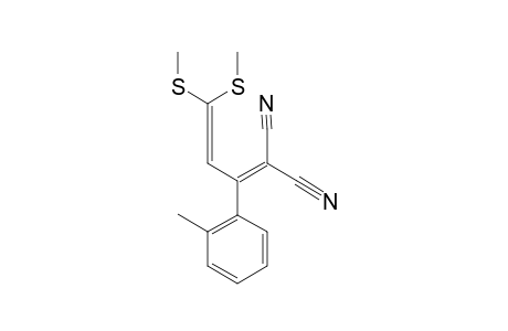 2-CYANO-3-(2-METHYLPHENYL)-5,5-BIS-(METHYLTHIO)-PENTA-2,4-DIENENITRILE