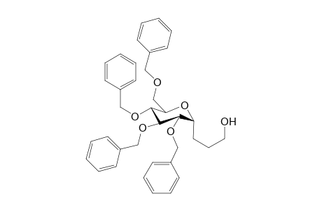 2,3,4,6-Tetra-O-benzyl-1-deoxy-1-(3'-hydroxypropyl)-.alpha.,D-glucopyranose
