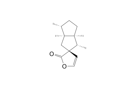 Spiro[furan-3(2H),2'(1'H)-pentalen]-2-one, 3',3'a,4',5',6',6'a-hexahydro-1',3'a,4',6'a-tetramethyl-, (1'.alpha.,2'.beta.,3'a.alpha.,4'.alpha.,6'a.alpha.)-(.+-.)-