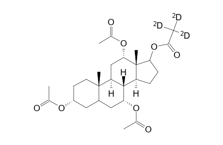 Androstane-3,7,12,17-tetrol, 3,7,12-triacetate 17-(acetate-D3), (3.alpha.,5.beta.,7.alpha.,12.alpha.,17.beta.)-