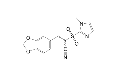 3,4-(methylenedioxy)-alpha-[(1-methylimidazol-2-yl)sulfonyl]cinnamonitrile