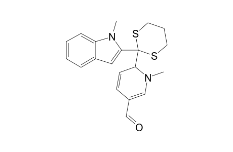 1-METHYL-6-[2-(1-METHYL-2-INDOLYL)-1,3-DITHIAN-2-YL]-1,6-DIHYDROPYRIDINE-3-CARBALDEHYDE