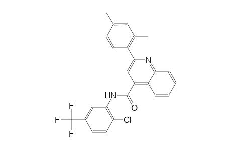 N-[2-chloro-5-(trifluoromethyl)phenyl]-2-(2,4-dimethylphenyl)-4-quinolinecarboxamide