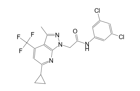 1H-pyrazolo[3,4-b]pyridine-1-acetamide, 6-cyclopropyl-N-(3,5-dichlorophenyl)-3-methyl-4-(trifluoromethyl)-